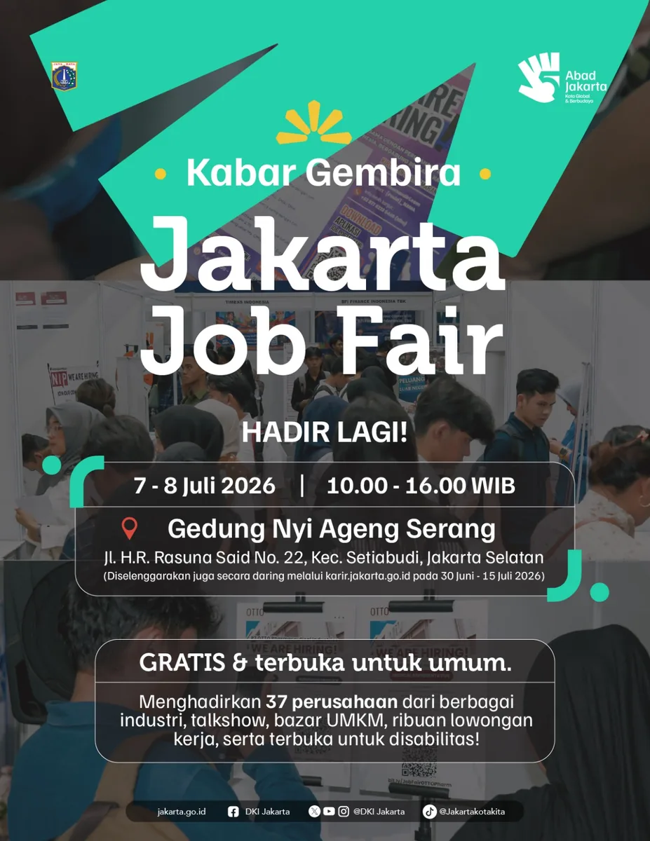 Job Fair Kabupaten Ponorogo 2026 (Suku Dinas TKTE Wilayah Kabupaten Ponorogo Barat) : 7-8 Juli 2026